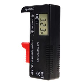 Universal Battery Tester | Advanced Power Analyzer & Volt Checker | Test AA, AAA, C, D, 9V, 1.5V, and 3.7V Batteries with Confidence
