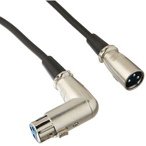 Seismic Audio - XLRRAS - 6 Pack of 3' XLR Male to Right Angle Female Audio Patch Cables