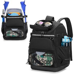 GOBUROS Swim Backpack with Separate Shoe Space, Swim Gear Bag for Swimming Pool, Beach, Swimming Athlete Sports Backpack for Men and Women, Black