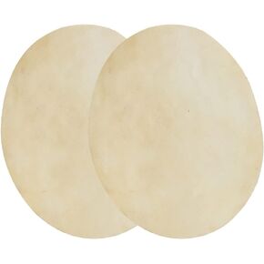 Drum Head, 2Pcs Drum Head Skin, Replacement Thick and Strong Buffalo Leather Buffalo Drum Head for Music Lovers Performances Bongo Drum African Drum (8.5 inch)