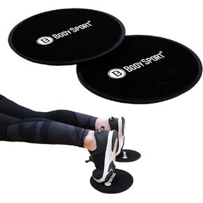 Body Sport® Gliders – Exercise Sliders – Workout Sliders – Gliders Exercise Discs – Floor Sliders - 7-Inch Diameter