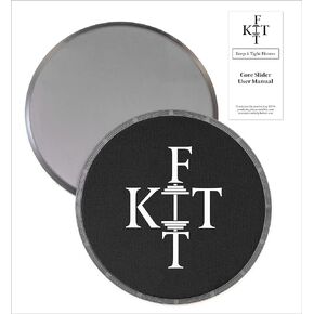 KITFit Core Sliders for Working Out (3pcs) - Set of 2 Dual Sided Core Sliders Abdominal Exercisers, Instruction Guide