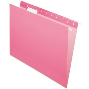 Pendaflex مجلدات معلقة معاد تدويرها، مقاس Letter، أحمر، 1/5 قطع، 25/BX (81608)