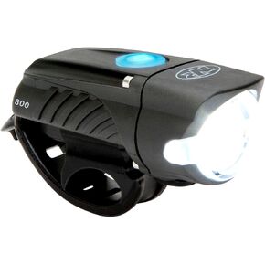 NiteRider Swift 300 Lumens USB Rechargeable Road Commuter LED Bike Light Water Resistant Compact Lightweight Bicycle Headlight, LED Front Light Easy to Install Men Women Kids Cycling Safety