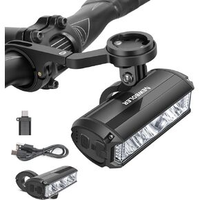 NEWBOLER Bike Lights for Night Riding - Bike Light with Bicycle Computer Mount, 3000 Lumen Bright Bike Headlight, 4000mAh Rechargeable Battery, IPX 5 Waterproof Bike Front Light