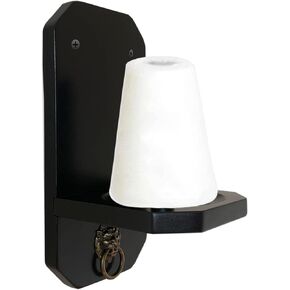 GACCO BILLIARDS Wall Mounted Cone Chalk Holder, Pool Table Accessory, Solid Wood Hand Chalk Holder Finish in Classic Oak, Traditional Mahogany & Black. Not Included Cone Chalk