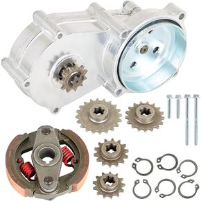 WFLNHB Transmission Gear Reduction Box Clutch Replacement for 47cc 49cc 2-stroke Pocket Mini Bike T8F 11T 13T 14T 17T 20T Teeth