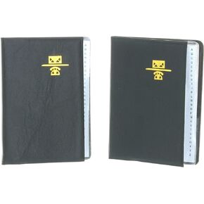 Lot of 2 Mini Vinyl Address Books 4" x 3" Phone Book K6885-01