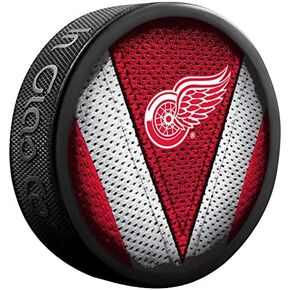 Red Wings Officially Licensed Stitch Design Hockey Puck in Kuwait