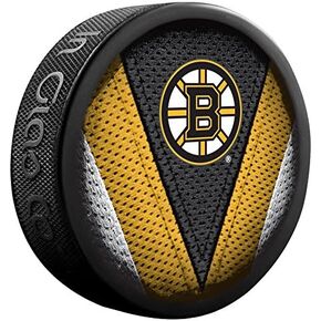 Bruins Officially Licensed Stitch Design Hockey Puck
