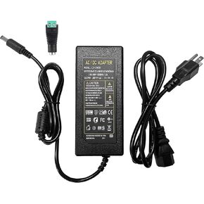 24V 6A 144W AC Power Supply Adapter 6amp 100-240V AC to DC 24 Volt 6Amp 5.5mm x 2.1mm DC Plug, for DC 24V LED Strip Light, CCTV Cameras