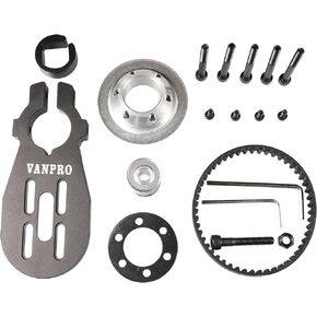 vanpro DIY Electric Skateboard Brushless Motor Mount Bracket /80MM 90MM 97MM 100MM Pulley Wheel KIT Belt 5M