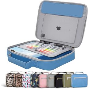 HAWGON Bible Cover for Women - Bible Case for Men,Multi-Functional Carrying Organizer,Large Book Case,Bible Study Supplies with Detachable Pen Slots for Church, Office, Travel(Black)