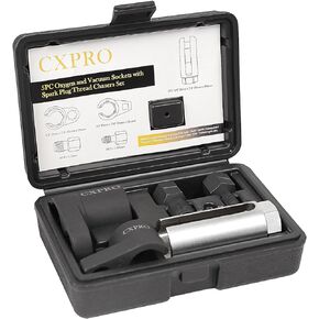 5Pcs Oxygen Sensor Socket Set, Automotive O2 Vacuum Sensor Socket with Spark Plug Wrench Thread Chasers Set, Offset O2 Sensor Switch Removal Tool in Kuwait