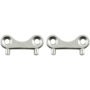 2pcs Deck Fill Plate Key, 316 Stainless Steel Marine Boat Yacht Gas Water Fuel Tank Deck Fill Filler Spare Key Replacement Plate Tool
