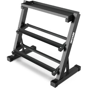 Dumbbell Rack, 3 Tier Weight Storage Rack for Dumbbells, Kettlebells, Multilevel Free Weight Organizer Stand for Home Gym Fitness, 1000-Pound Capacity