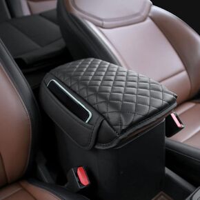 Mabett Center Console Armrest Cover for Ford Maverick, Console Protector fit Maverick Accessories 2022 2023 2024, Prevebt Pets Scratches, with Side Pockets (Black)