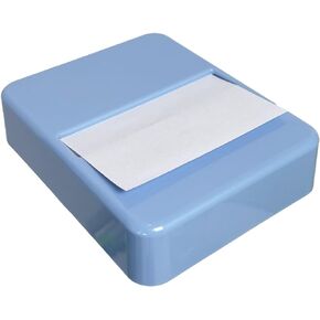 Notes Dispenser, 3 x 3 inches White Sticky Note Holder with 100- Sheet Pad Notes Non-Slip Base Notes Container Dispensing for Home, Office & School Use