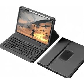 Keyboard Case Mouse for 2024 iPad Air 13 inch M2/ iPad Pro 12.9 inch 6th/5th/4th/3rd Generation Detachable Cute Color Keyboard Case,Dark Green
