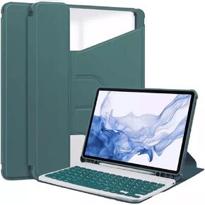 kaidisen 360 Rotating Keyboard Case for Galaxy Tab S6 Lite 10.4 inch, Vertical Stand Magnetic Detachable Keyboard Slim Folio Smart Cover with Keyboard,Light Blue in Kuwait