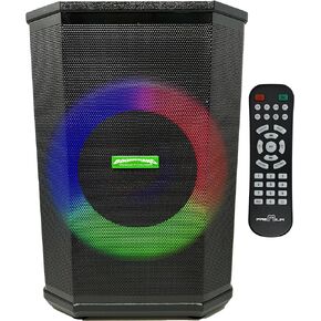 مكبر صوت Boomerang Looper BoomBoxx (شاشة تعمل بالطاقة) مقاس 8 بوصات - بلوتوث - راديو FM - 3 مداخل - تأثيرات Onbard - ضوء متعدد الألوان - فتحة ذاكرة - محمول ويعمل بالبطارية - جهاز تحكم متضمن in Kuwait