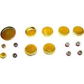 DNJ FPS4113 Brass Freeze Plug Set for 1962-2001 / Ford, Lincoln, Mercury / 4.3L, 4.7L, 5.0L, 5.8L / V8 / 16V / OHV / 260cid, 289cid, 302cid, 351cid / [Windsor]Note Brass Freeze Plugs