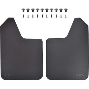 2pcs/Set Universal Heavy Duty Rubber Mud Flaps Car Pickup SUV Vans minivans Light Trucks RVs SUVs Semi-Truck Motor Home 4x4 4WD Off-Road Splash Guards Mudflaps Mudguards Dirty Traps 15"x12"