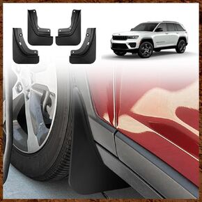 Muslogy for Grand Cherokee 2023 2022 Mud Guards Front & Rear Splash Guard No Drilling Required Mud Flaps Compatible with 5th Gen Jeep Grand Cherokee (Non L) 2022-2024 Accessories