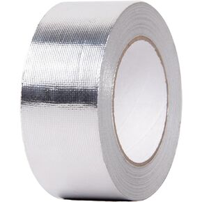 Fiberglass Aluminized Foil Heat Shield Thermal Barrier Adhesive Backed Heat Reflective Tape 2" x 82' Roll Silver