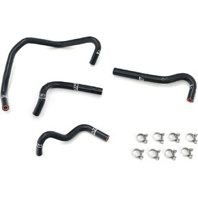 Black Silicone Bypass Coolant Hose Kit Compatible for 1990-1993 Mazda Miata 1.6L, 57-2155-BLK in Saudi Arabia