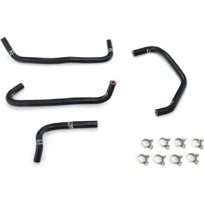 Black Silicone Bypass Coolant Hose Kit Compatible for 1994-1997 Mazda Miata 1.8L, 57-2156-BLK