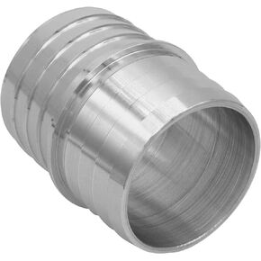 ICT Billet 1-3/4" to 1-3/4" Inch Hose Barb Splice Coupler Repair Mend Fitting Adapter Connector Radiator Coolant Intercooler Heat Exchanger Fluid Designed & Manufactured in USA Bare Aluminum AN627-28A