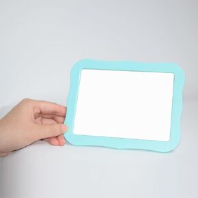 Magnetic Mirror - Versatile Locker Accessory for School, Bathroom and Household Use - 5'' X 7'' Mirror in White - Ideal for Locker, Refrigerator, Workshop Toolbox, and Office Cabinet