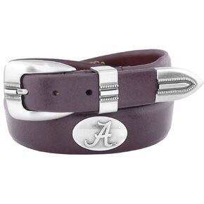 Zeppelin Products Inc. NCAA Alabama Crimson Tide Tip Leather Concho Belt
