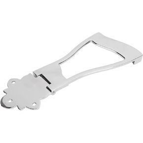6 String Guitar Tailpiece,Jazz Guitar Bridge Tailpiece,Metal Trapeze Part for Replacement(Silver)