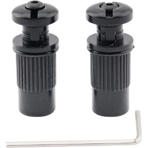 Musiclily Pro Metric Seperatable Guitar Tailpiece Studs and Bushings for Epiphone Les Paul Style Electric Guitar, Black (Set of 2)