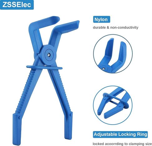 مجموعة 6 قطع من كماشة خرطوم، طقم كماشة مشبك خط الوقود البلاستيكي للخراطيم المرنة، خطوط الغاز، المبرد، الفرامل، أداة مشابك زنبركية لخرطوم تبريد السيارات (6 قطع - مستقيمة + 90 زاوية) in Kuwait