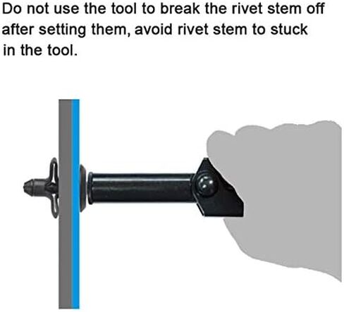 أدوات ORXPLUS 90 درجة زاوية برشام بلاستيك مجموعة مسدس يدوي عملية بيد واحدة مع 40 عينة من المسامير البلاستيكية in Kuwait