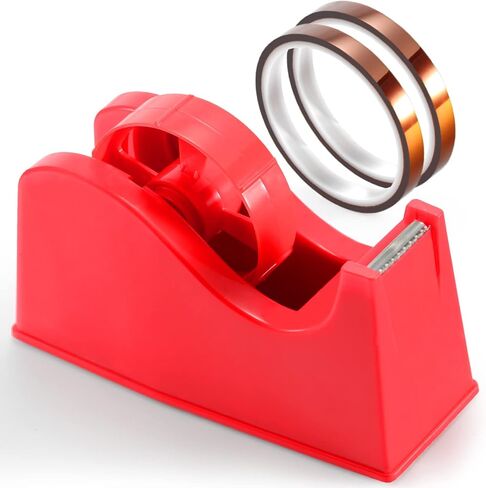 OFFNOVA Heat Tape Dispenser and Tapes Kit for Sublimation, a Desktop Holder and 2 Rolls 33m x 10mm Heat Resistant Tape for Cricut and More (Red) in Saudi Arabia