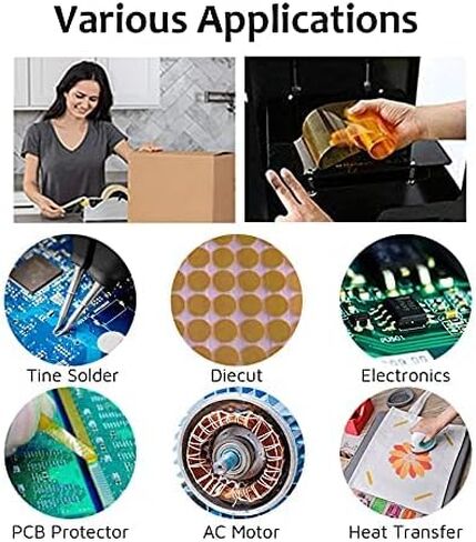 OFFNOVA Heat Tape Dispenser and Tapes Kit for Sublimation, a Desktop Holder and 2 Rolls 33m x 10mm Heat Resistant Tape for Cricut and More (Red) in Saudi Arabia