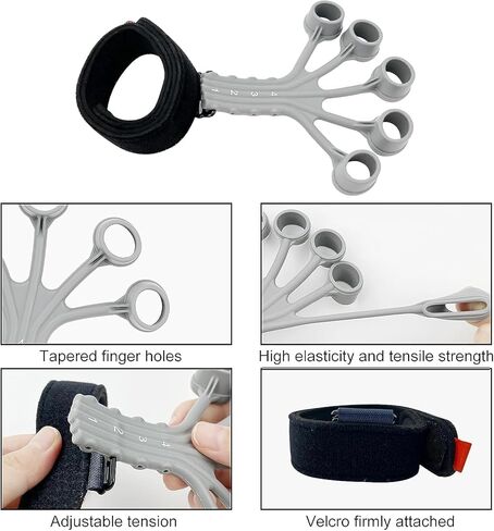 Suaoilblna Grip Strength Trainer، المقبض، مقوي الأصابع، مقوي قبضة اليد، تمارين اليد للقوة، تمرين الأصابع وتقوية اليد، مقوي الساعد، أسود-01 in Saudi Arabia