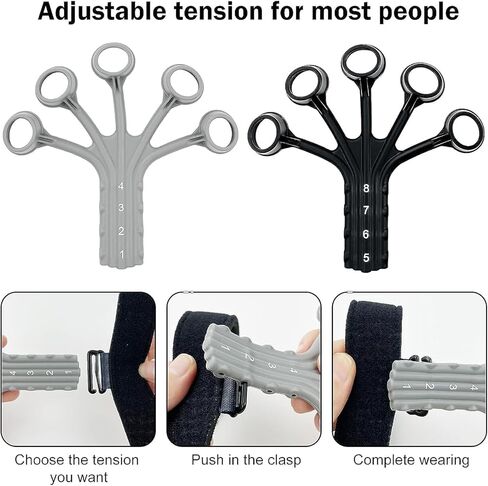 Suaoilblna Grip Strength Trainer، المقبض، مقوي الأصابع، مقوي قبضة اليد، تمارين اليد للقوة، تمرين الأصابع وتقوية اليد، مقوي الساعد، أسود-01 in Saudi Arabia