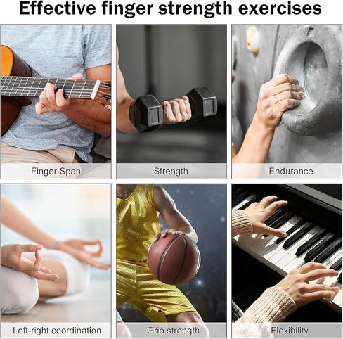 Suaoilblna Grip Strength Trainer، المقبض، مقوي الأصابع، مقوي قبضة اليد، تمارين اليد للقوة، تمرين الأصابع وتقوية اليد، مقوي الساعد، أسود-01 in Saudi Arabia