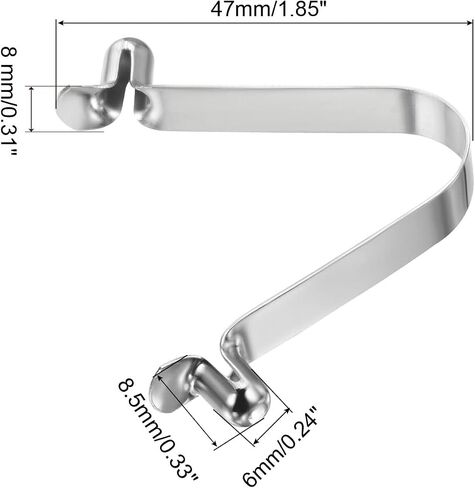 patikil 8.5x6mm مجداف الكاياك الطقات، 5 حزمة القطب زر ضغط الربيع مقاطع الصلب جوفاء زر قفل أنبوب دبابيس مزدوجة للتخييم المظلة خيمة القطب in Kuwait