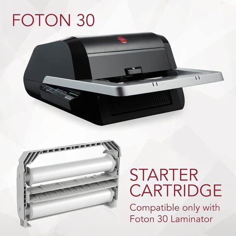GBC Foton 30 Automated Pouch-Free Laminator with Starter Film-Cartridge Included (FOTON30120NA) & GBC 3 Mil Foton 30 Reloadable Cartridge, 185' Laminating Film (FOTONRC003C) in Saudi Arabia
