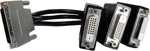كابل ومحول VHDCI-VHDCI(SCSI 68Pin) M إلى 3 منافذ DVI-D(24+1) F كابل منفصل لبطاقات الرسومات NVIDIA وVisionTek in Kuwait
