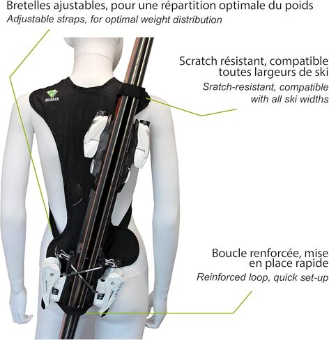 حاملة التزلج Wantalis Skiback مصنوعة من مادة Cordura in Kuwait