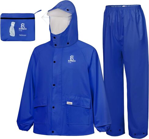 RANDO Rain Suits For Men And Women Waterproof | Motorcycle Rain Gear | Heavy Duty Rainwear (BST) in Saudi Arabia