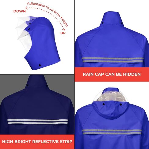 RANDO Rain Suits For Men And Women Waterproof | Motorcycle Rain Gear | Heavy Duty Rainwear (BST) in Saudi Arabia