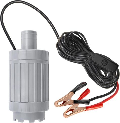 مضخة تغيير الزيت الكهربائية 12 فولت من Vevitts، مضخة نقل شفط المياه بدون فرشاة، مضخة مياه دوارة لخزان الأسماك 12 فولت، كابل سلك 5 متر مع مفتاح in Kuwait